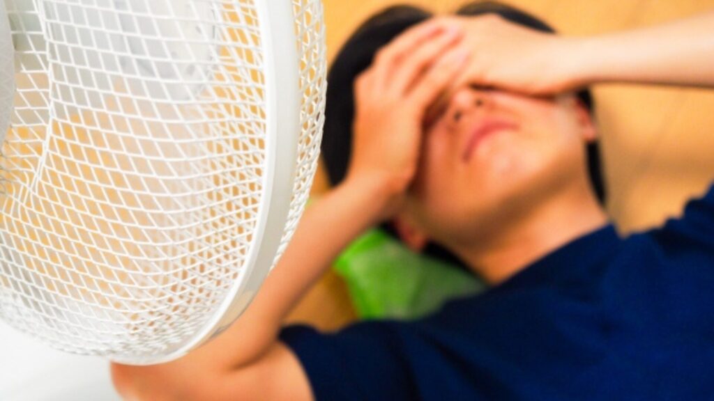 水不足の男性